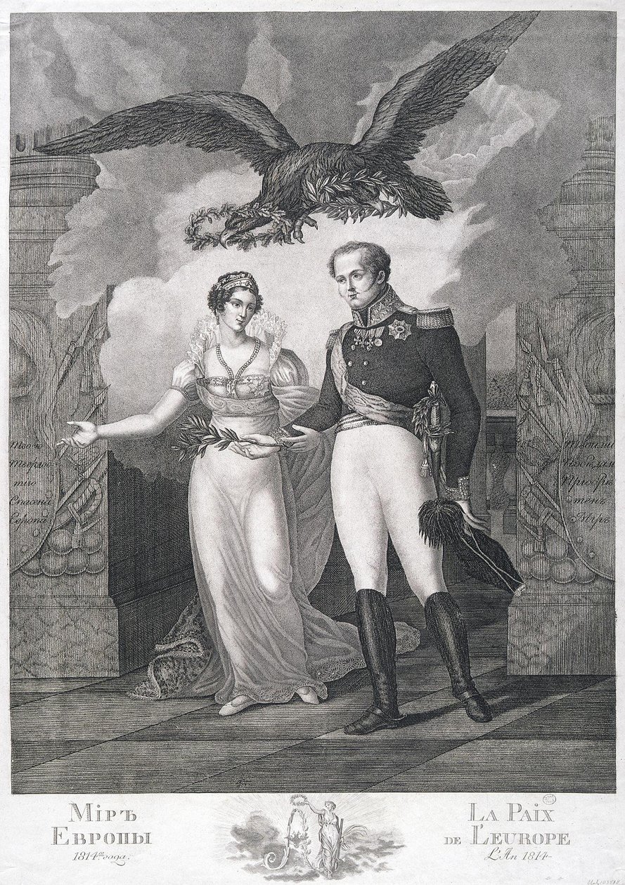 Allegorien om Europas fred, 1814 av Salvatore Cardelli