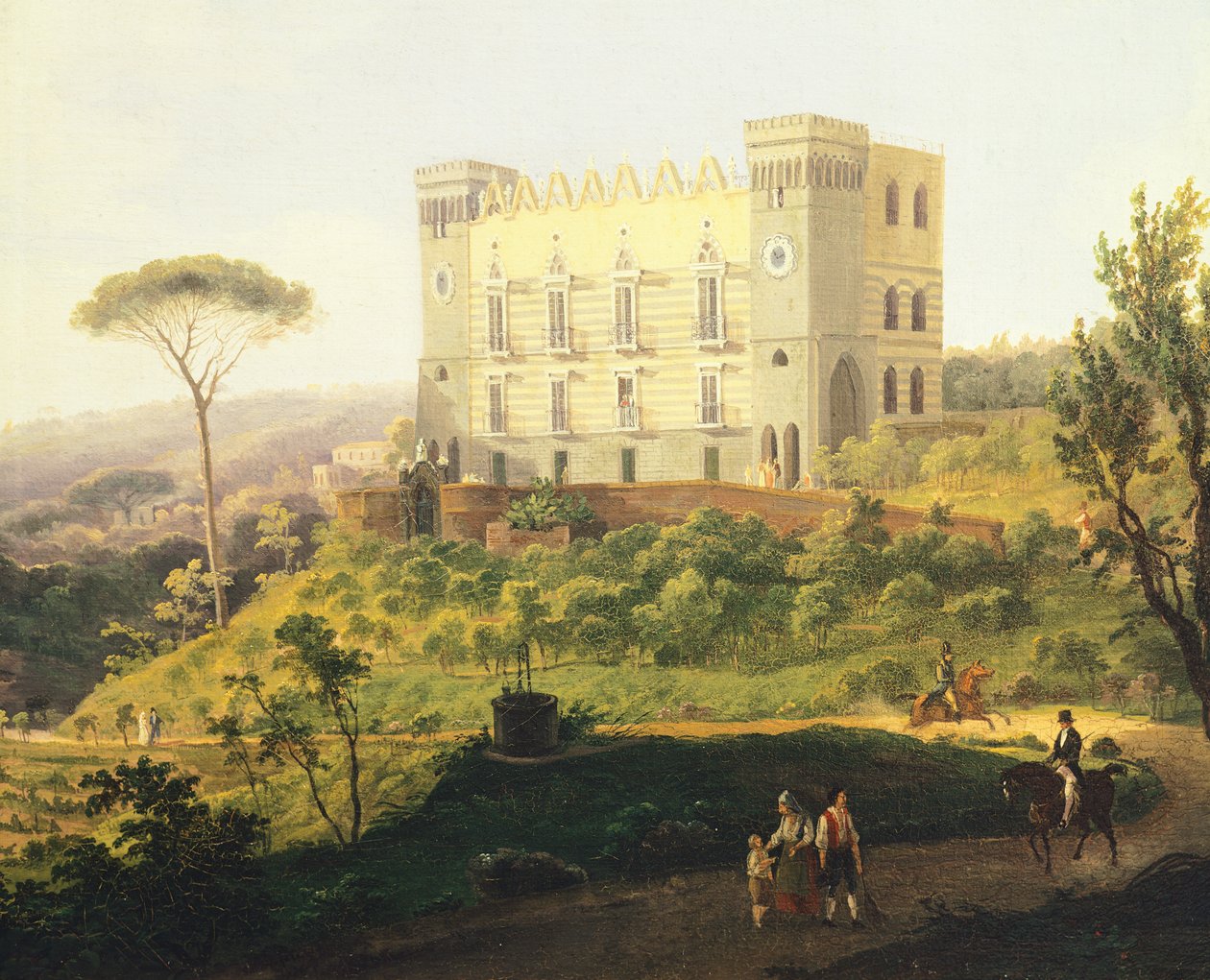 Villa Ruffo i Capodimonte, av Salvatore Fergola (1799-1874), Italia av Salvatore Fergola