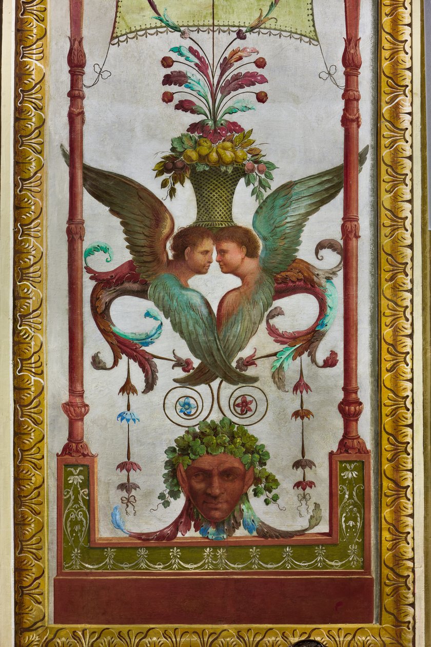 Dekorative friser i pompeiansk stil (fresco) av Salvatore Gregorietti