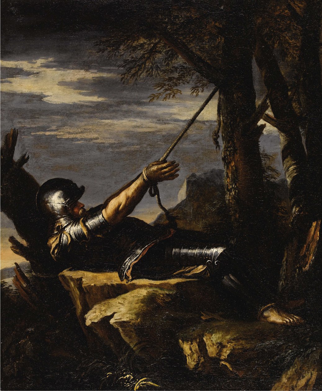 Den angrende Saint William av Maleval, ca. 1647-1648. av Salvatore Rosa