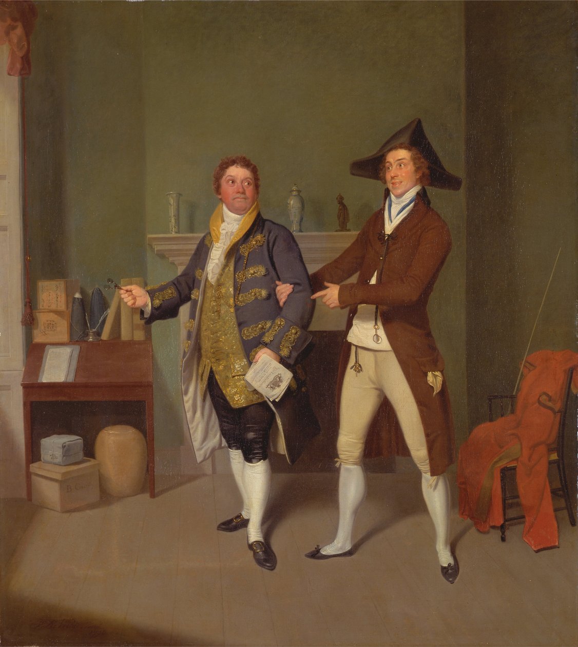 John Quick og John Fawcett i Thomas Moretons The Way to Get Married av Samuel de Wilde