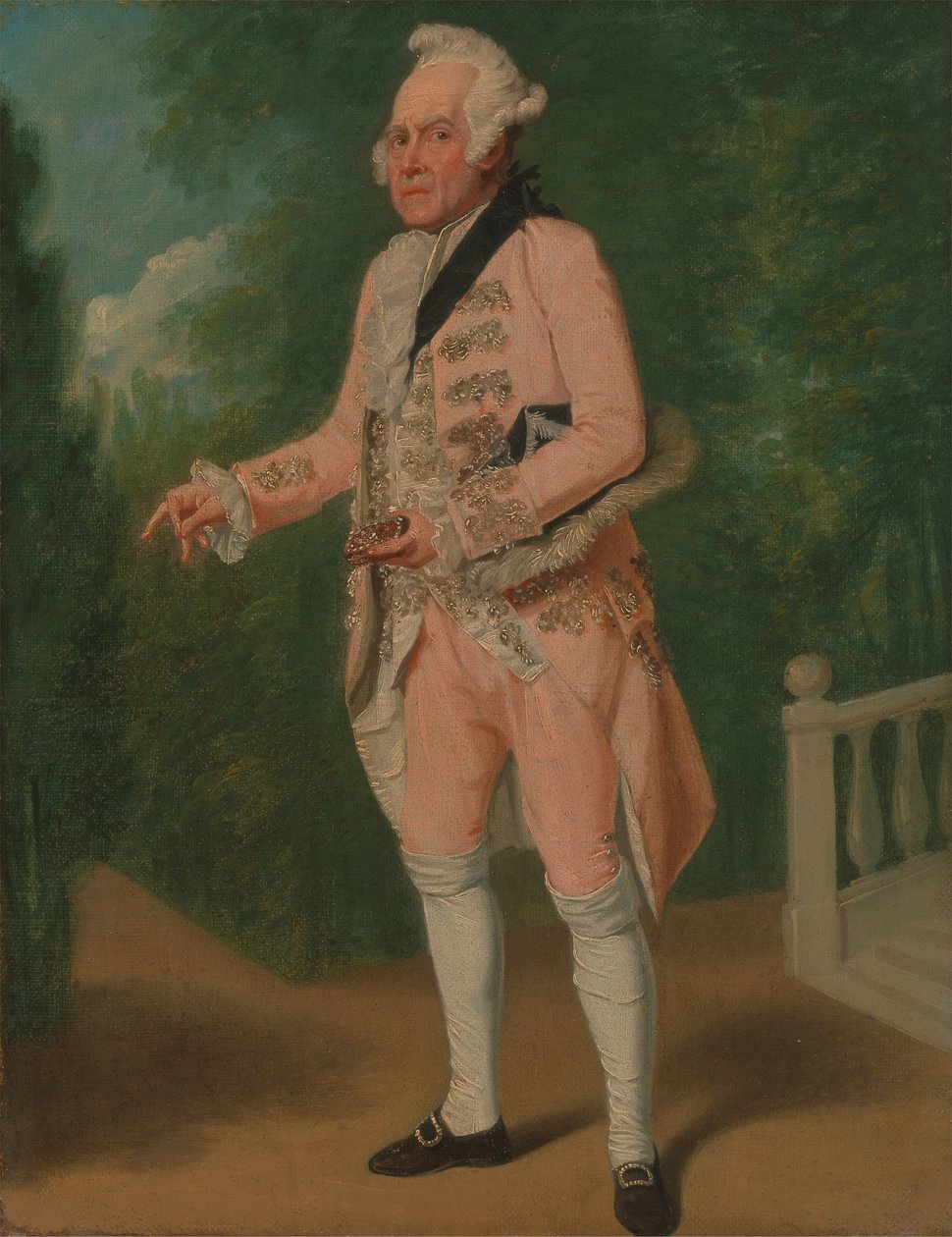 Thomas King i The Clandestine Marriage av George Colman og David Garrick av Samuel de Wilde