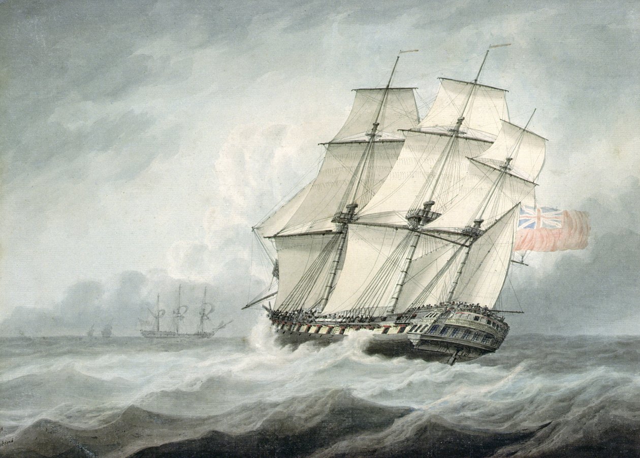 Fregatten, 1700-tallet av Samuel Atkins