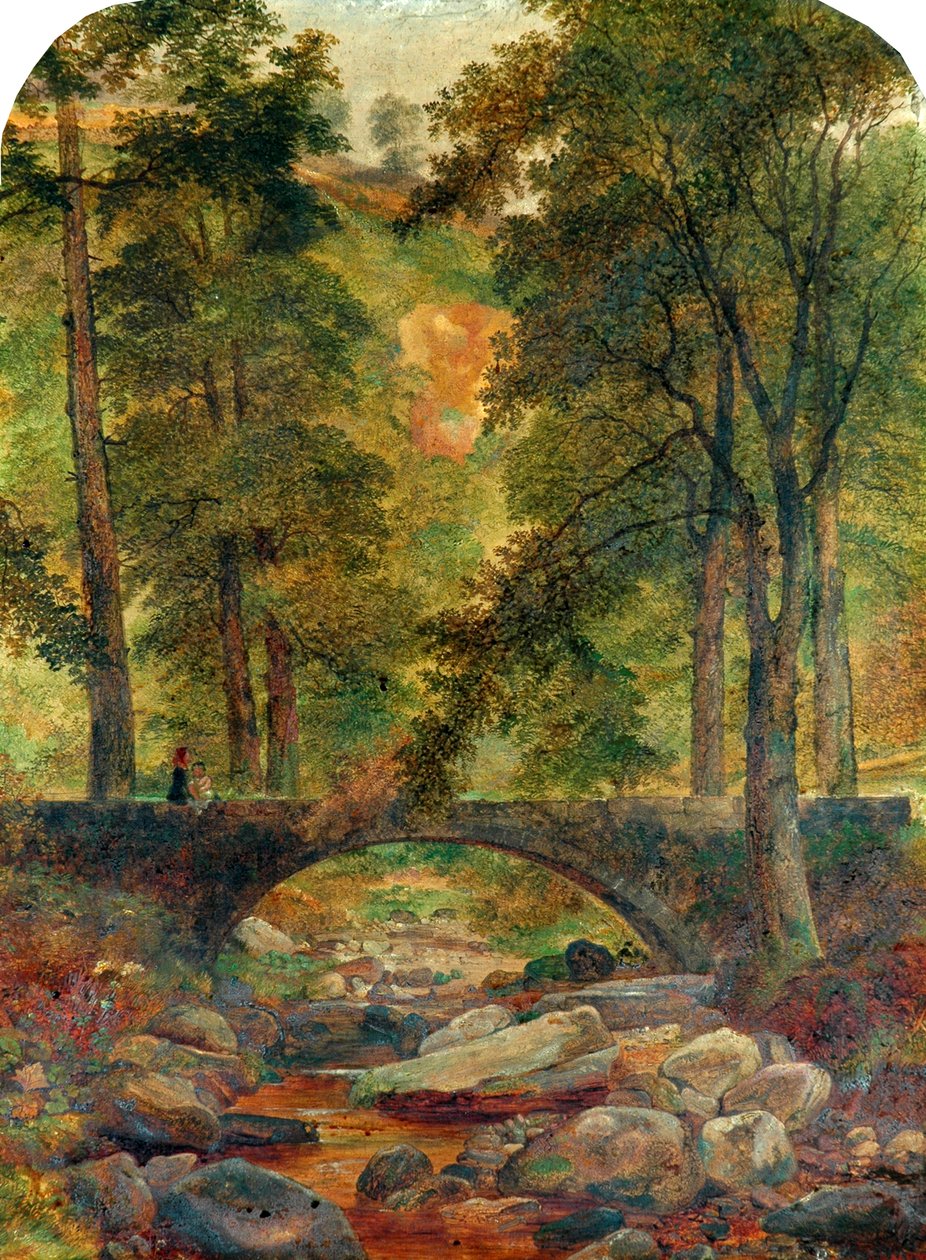 Hardcastle Crags, 1850 av Samuel Baldwin
