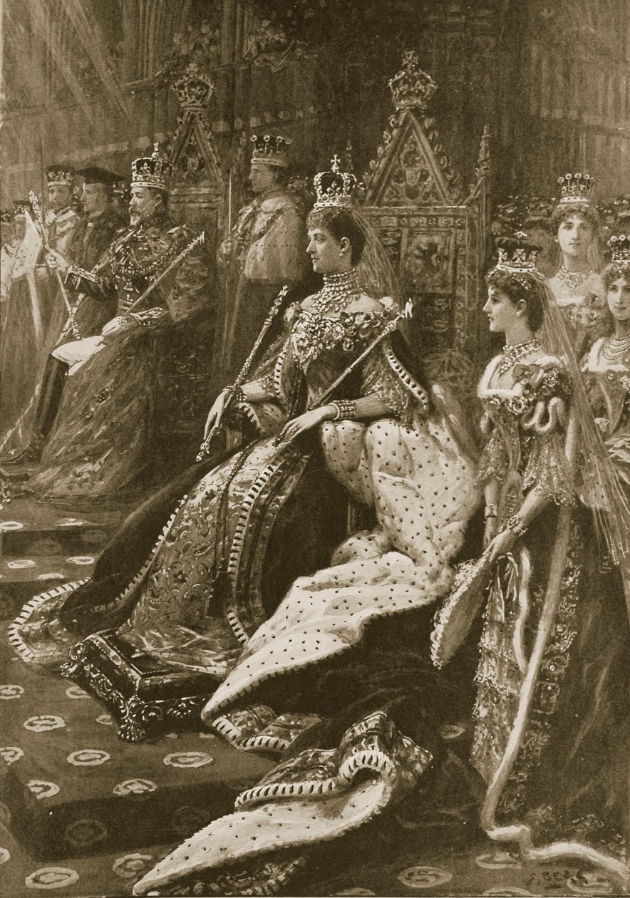 Kroningsseremonien i 1902: Stillingen til Alexandra, dronningkonsort ved hennes intronisering, fra 