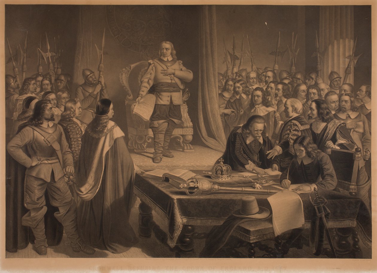 Cromwell nekter Englands krone av Samuel Bellin