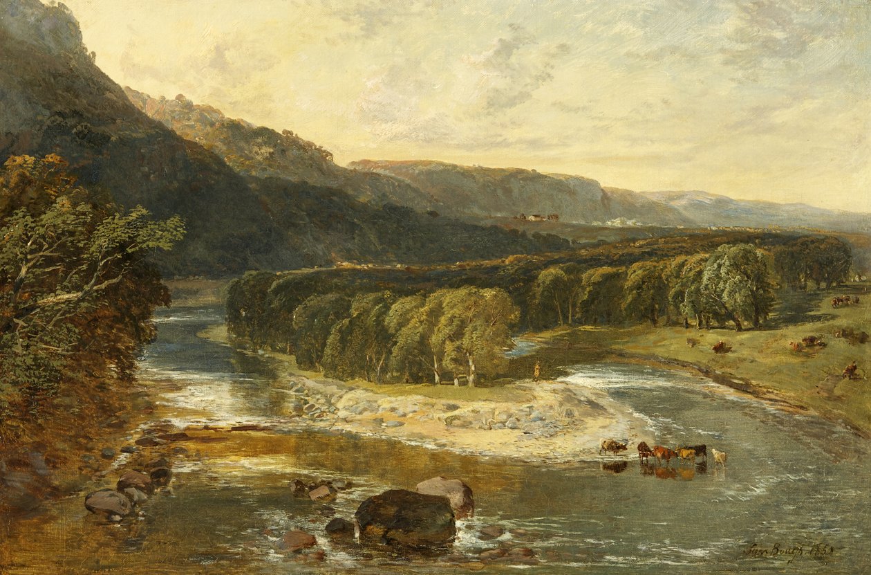 Bend of the River, 1858 av Samuel Bough