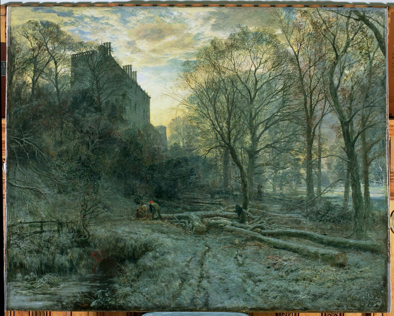 Winton House, East Lothian: a Frosty Morning, 1872 av Samuel Bough