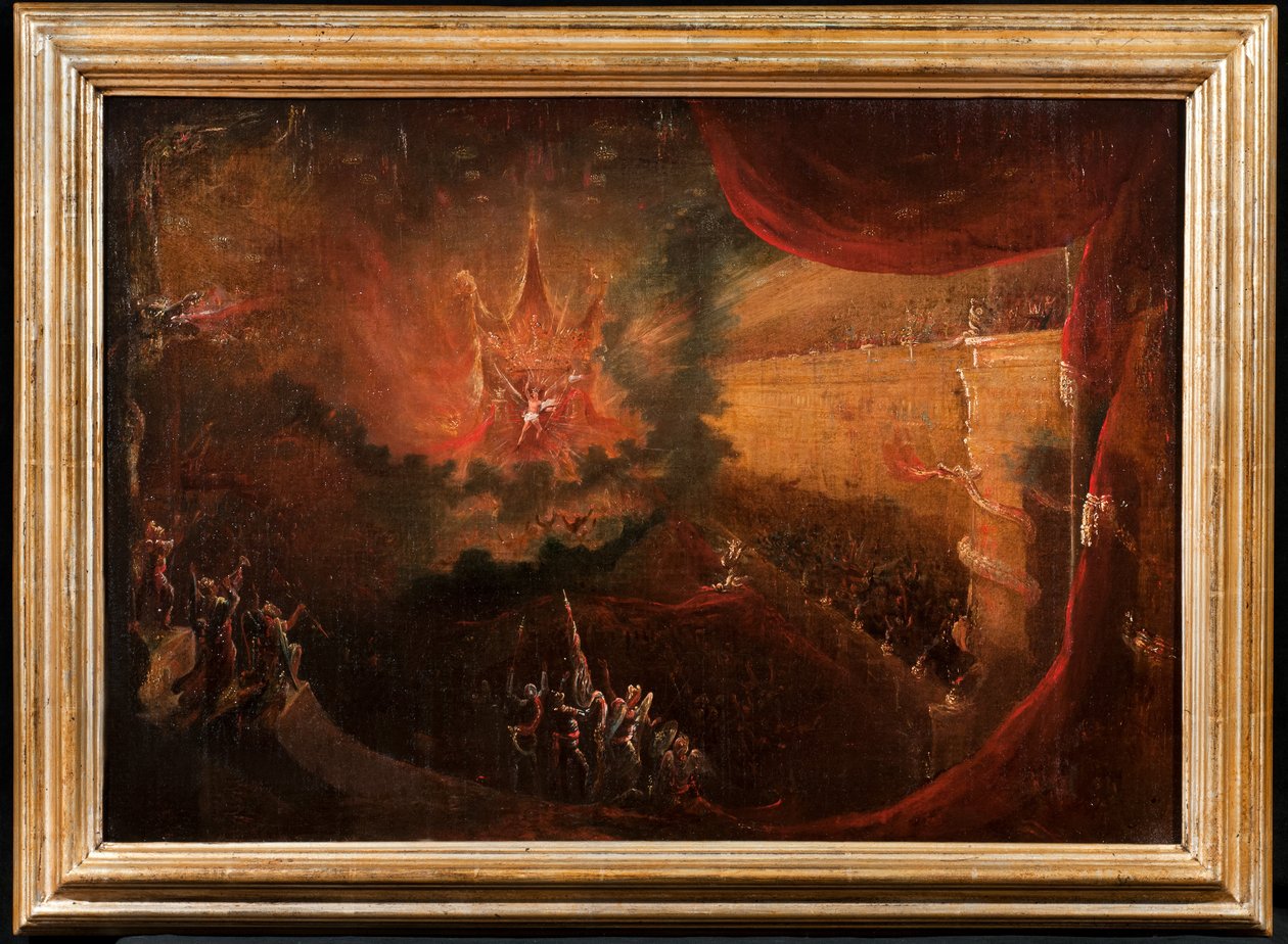 Satan troner i helvete av Samuel Colman