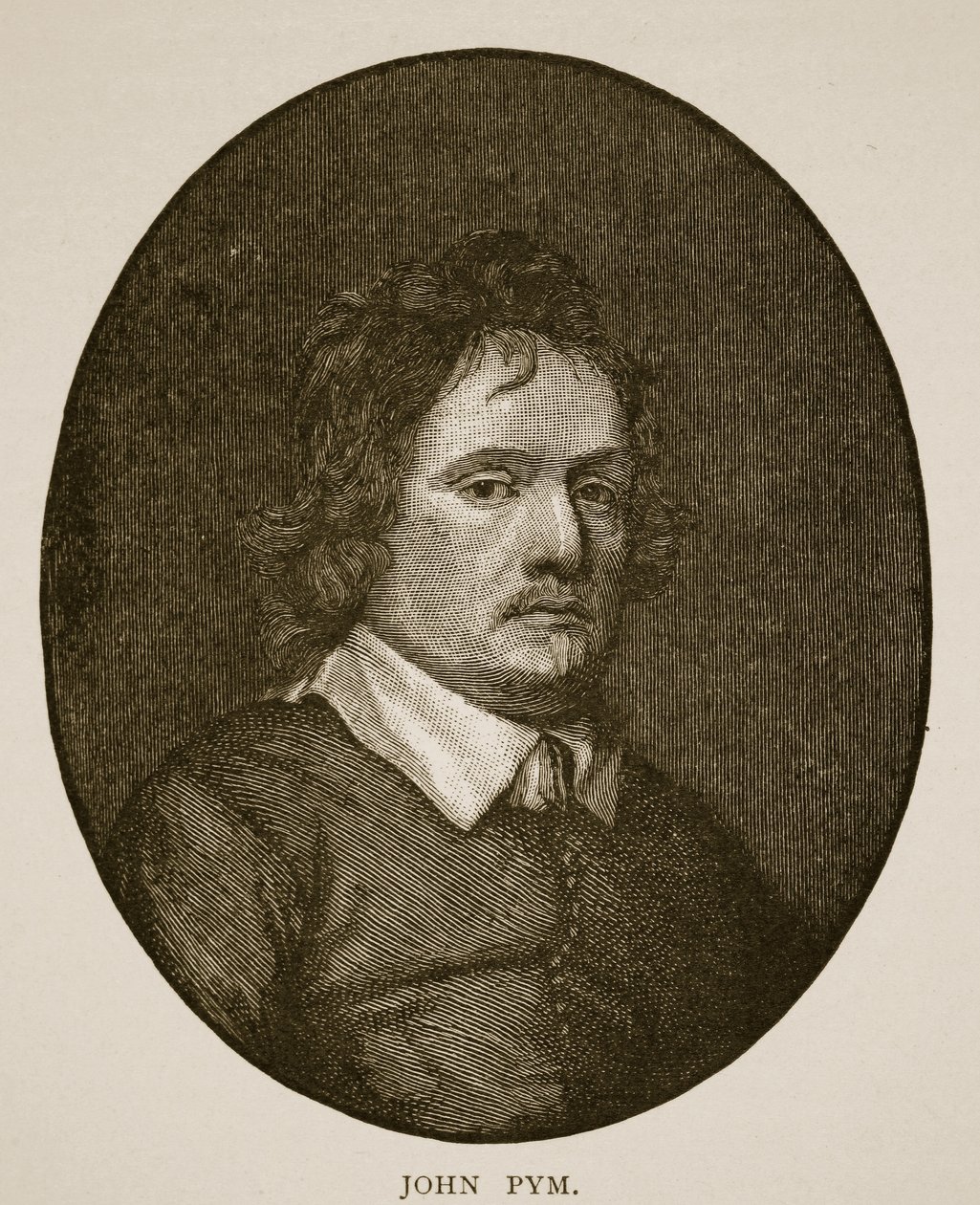 John Pym fra en miniatyr av Samuel Cooper av Samuel Cooper