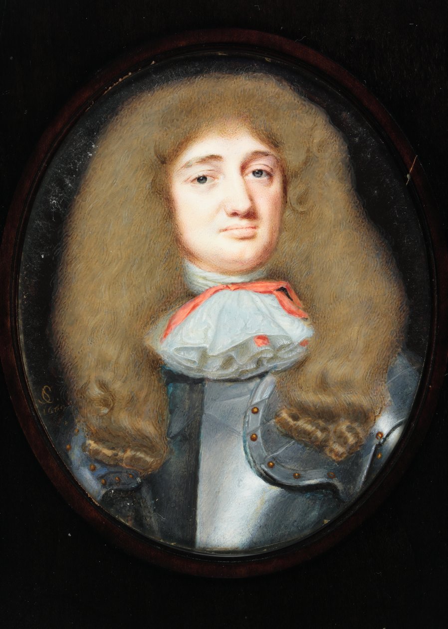 Sir Frescheville Holles, 1669 (wc på vellum) av Samuel Cooper