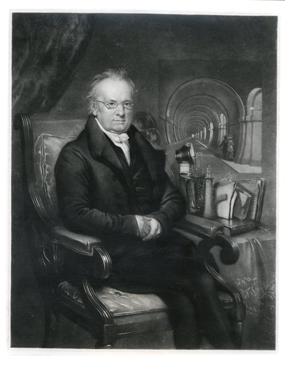 Sir Mark Isambard Brunel (1769-1849) ca. 1835 av Samuel Drummond