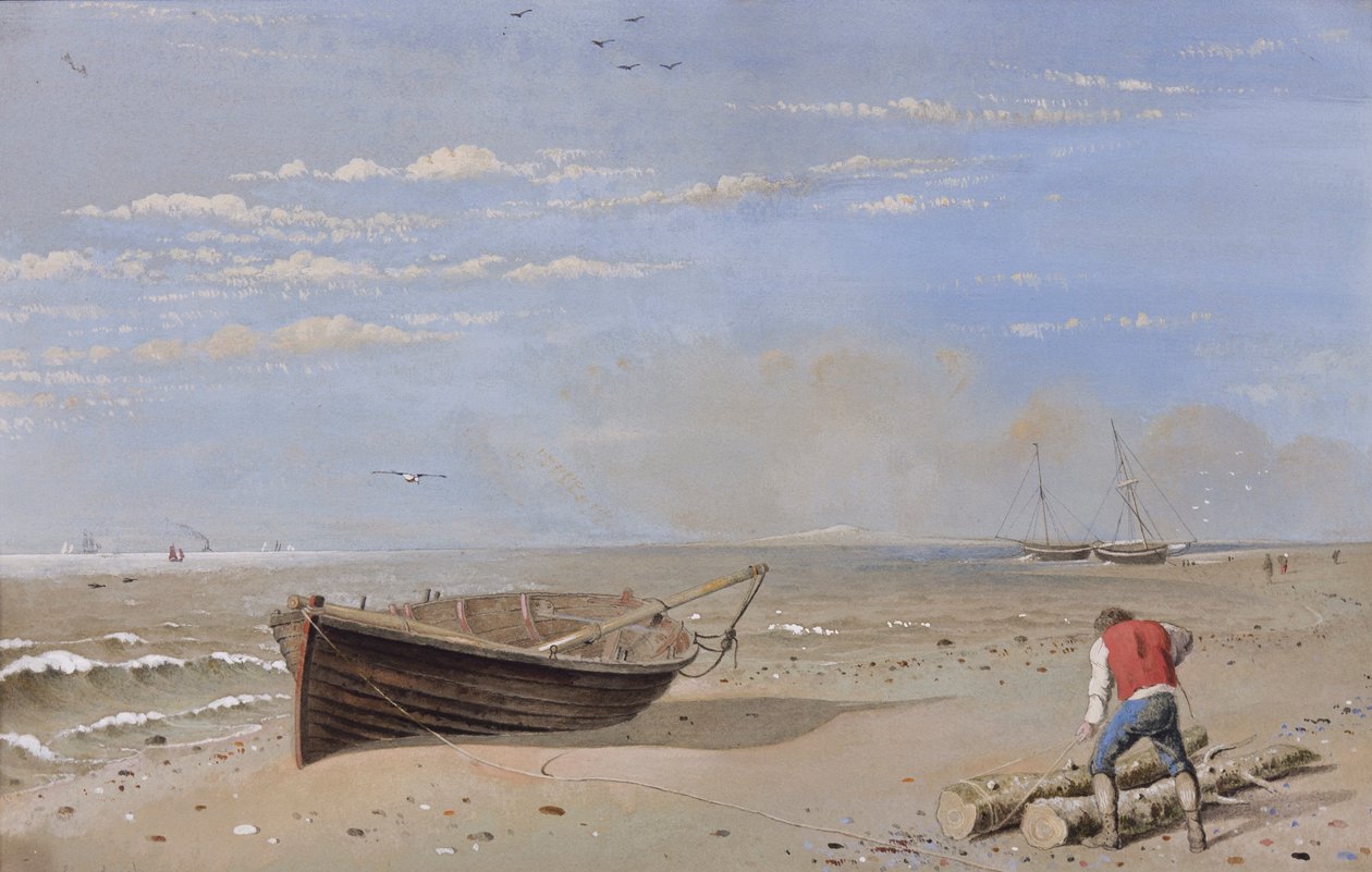 Nær Forres (wc und gouache på papir) av Samuel Dukinfield Swarbreck