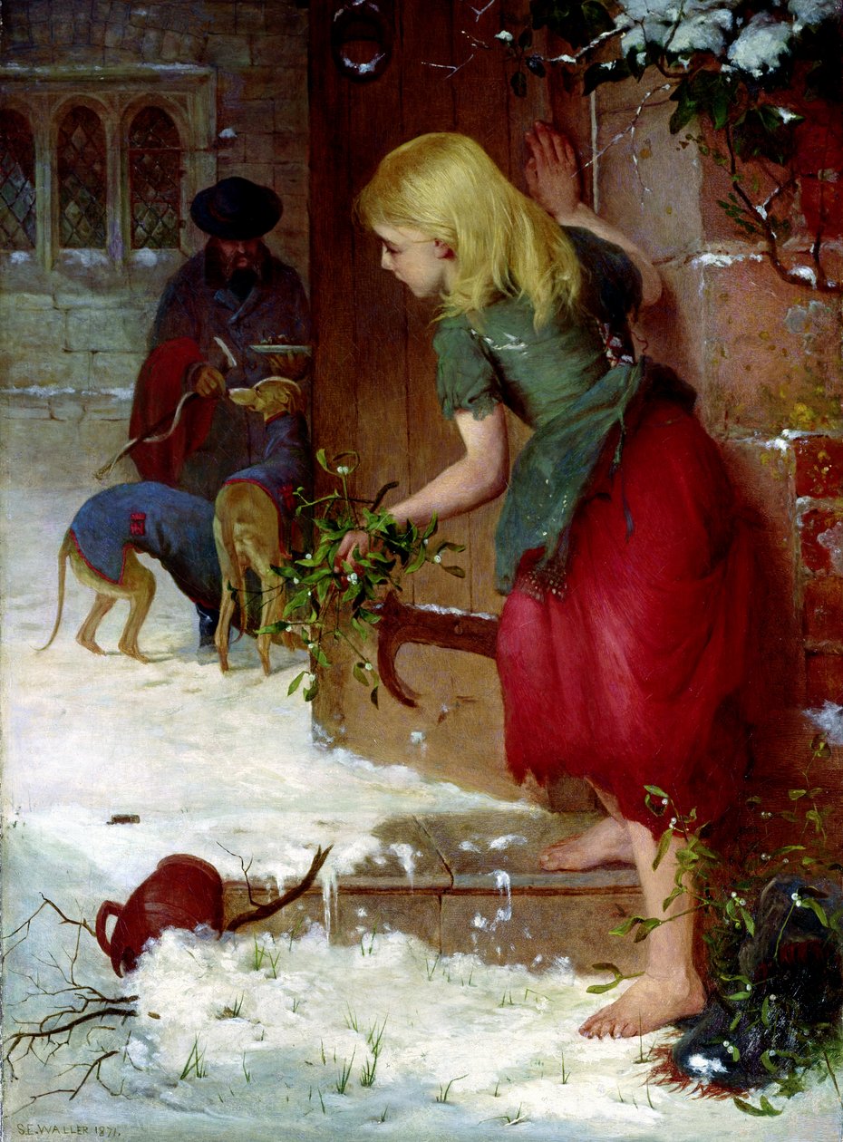 Mistelteinselger, 1871 av Samuel Edmund Waller