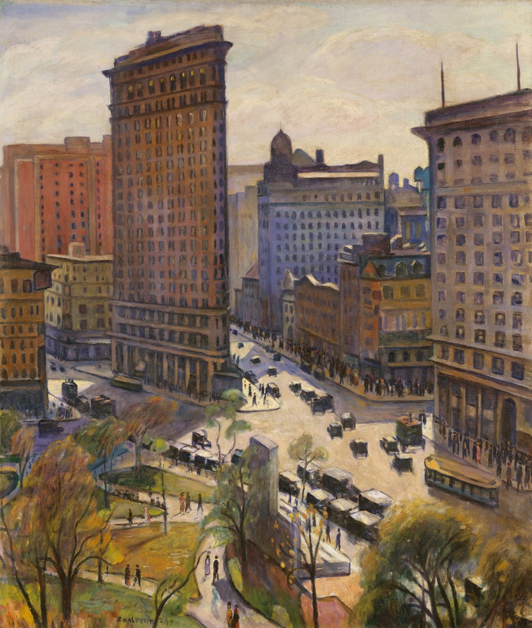 Flatiron-bygningen, 1919 av Samuel Halpert