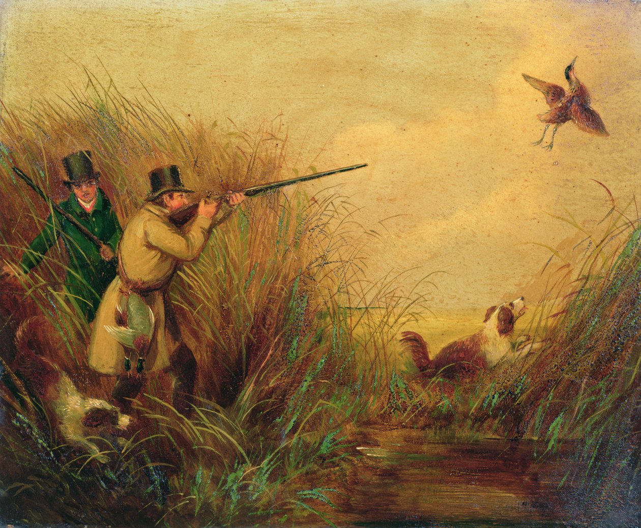 Andeskyting blant siv av Samuel John Egbert Jones