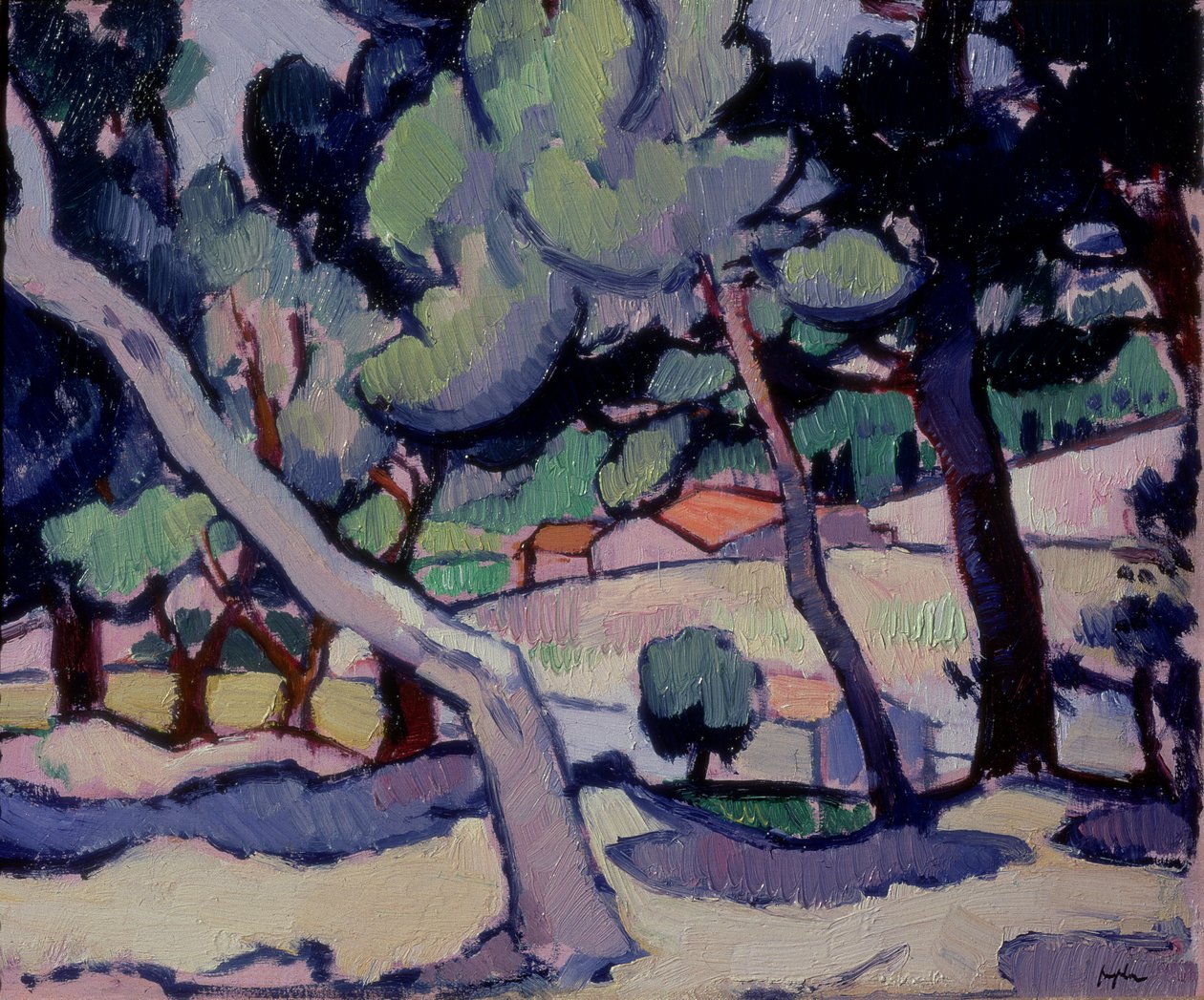 Cassis-landskap midt på våren, 1913 av Samuel John Peploe