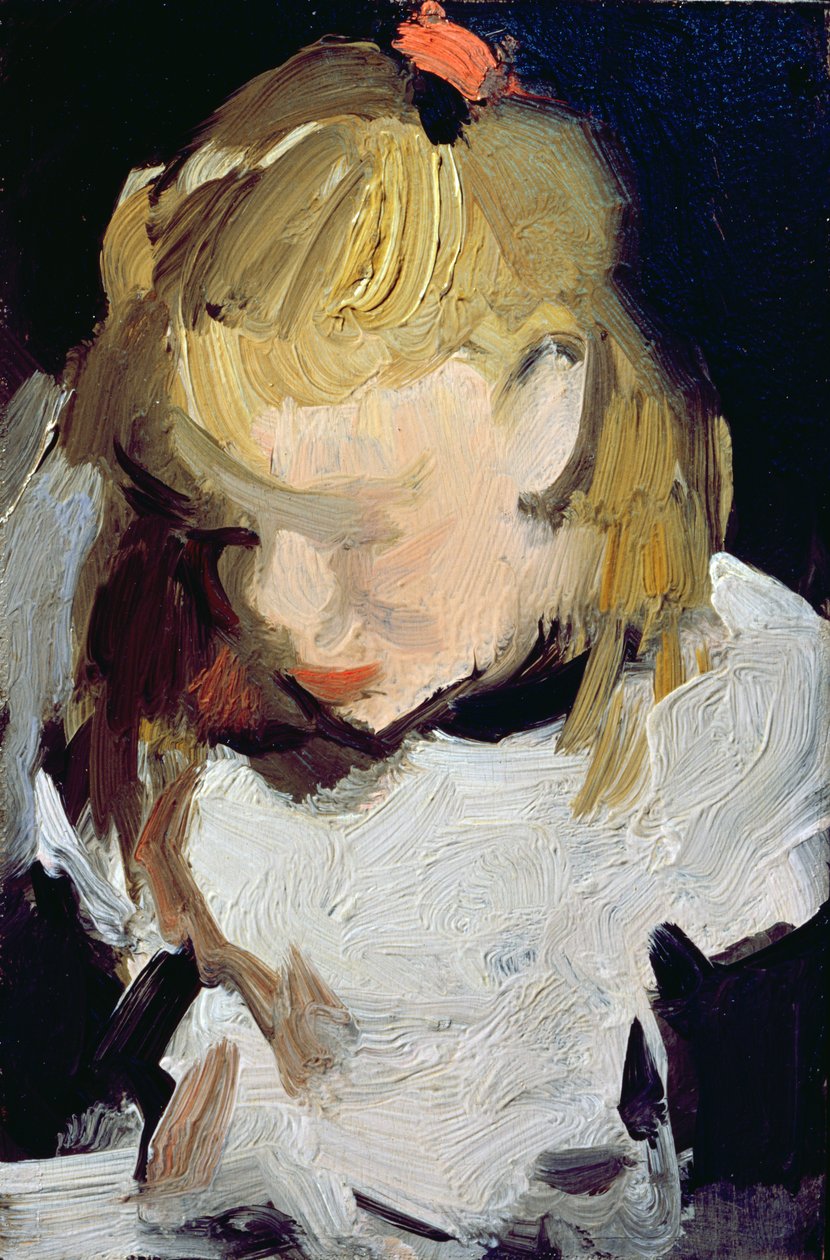 Studie av en ung jente, ca. 1903-04 av Samuel John Peploe