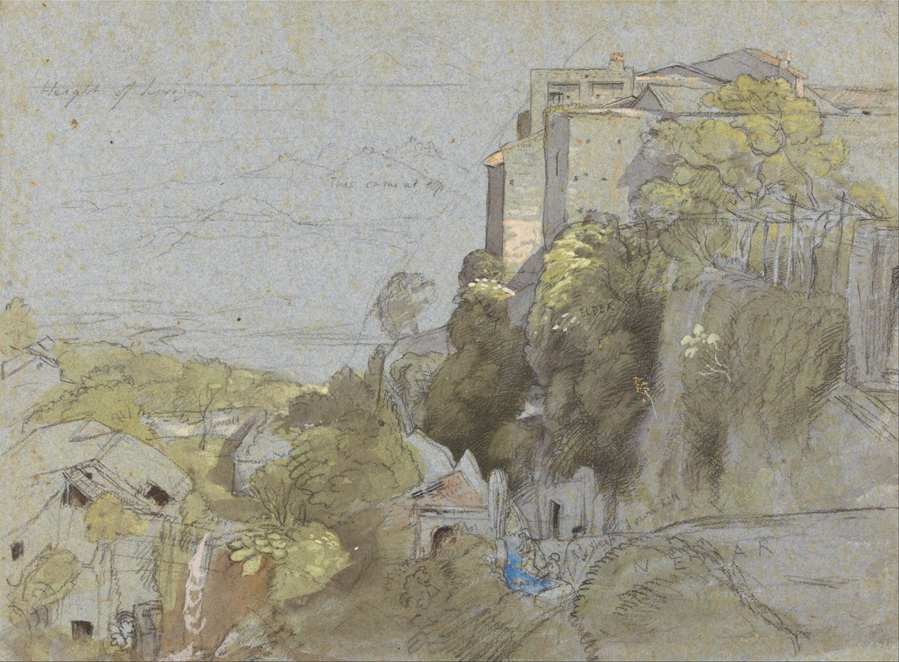 Italiensk Hill Town av Samuel Palmer