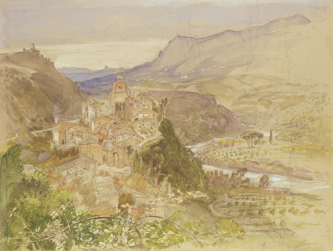 Italiensk landskap av Samuel Palmer