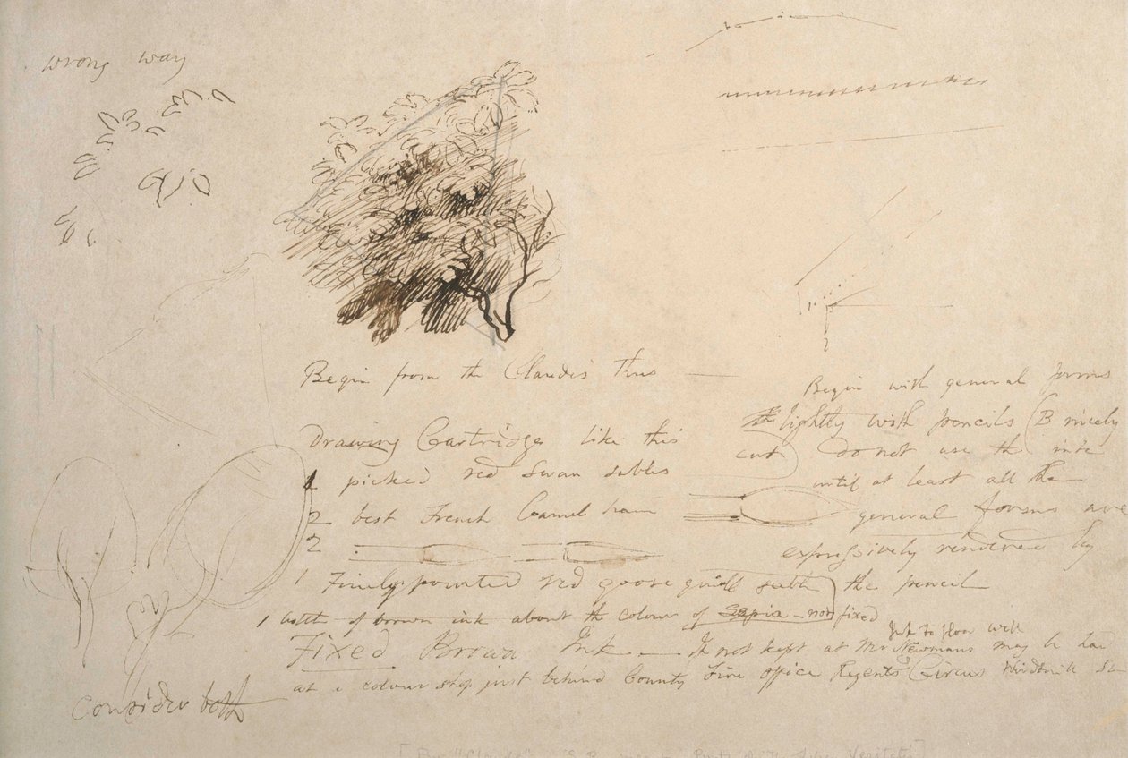 Notatblade nr. 114 av Samuel Palmer
