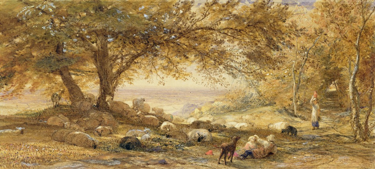 Skyggefull stille av Samuel Palmer