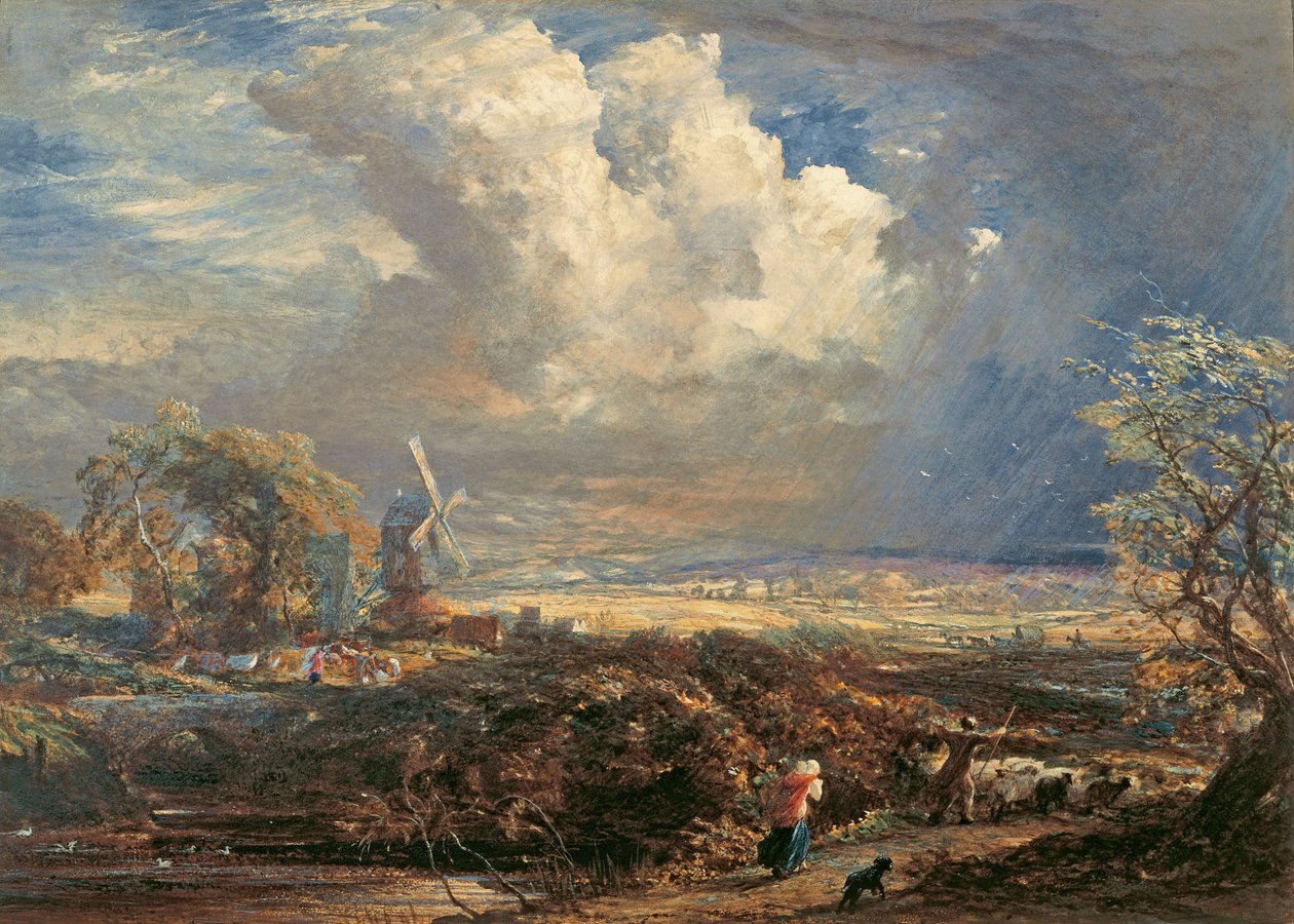 Sommerstorm nær Pulborough, Sussex av Samuel Palmer
