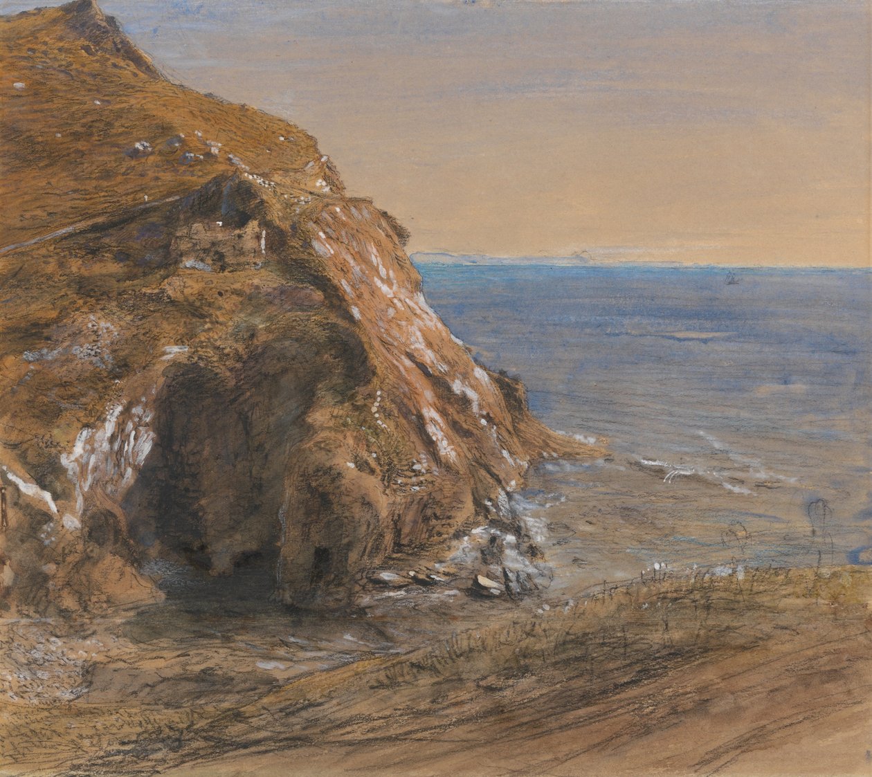 The Rock Slip nær Boscastle av Samuel Palmer
