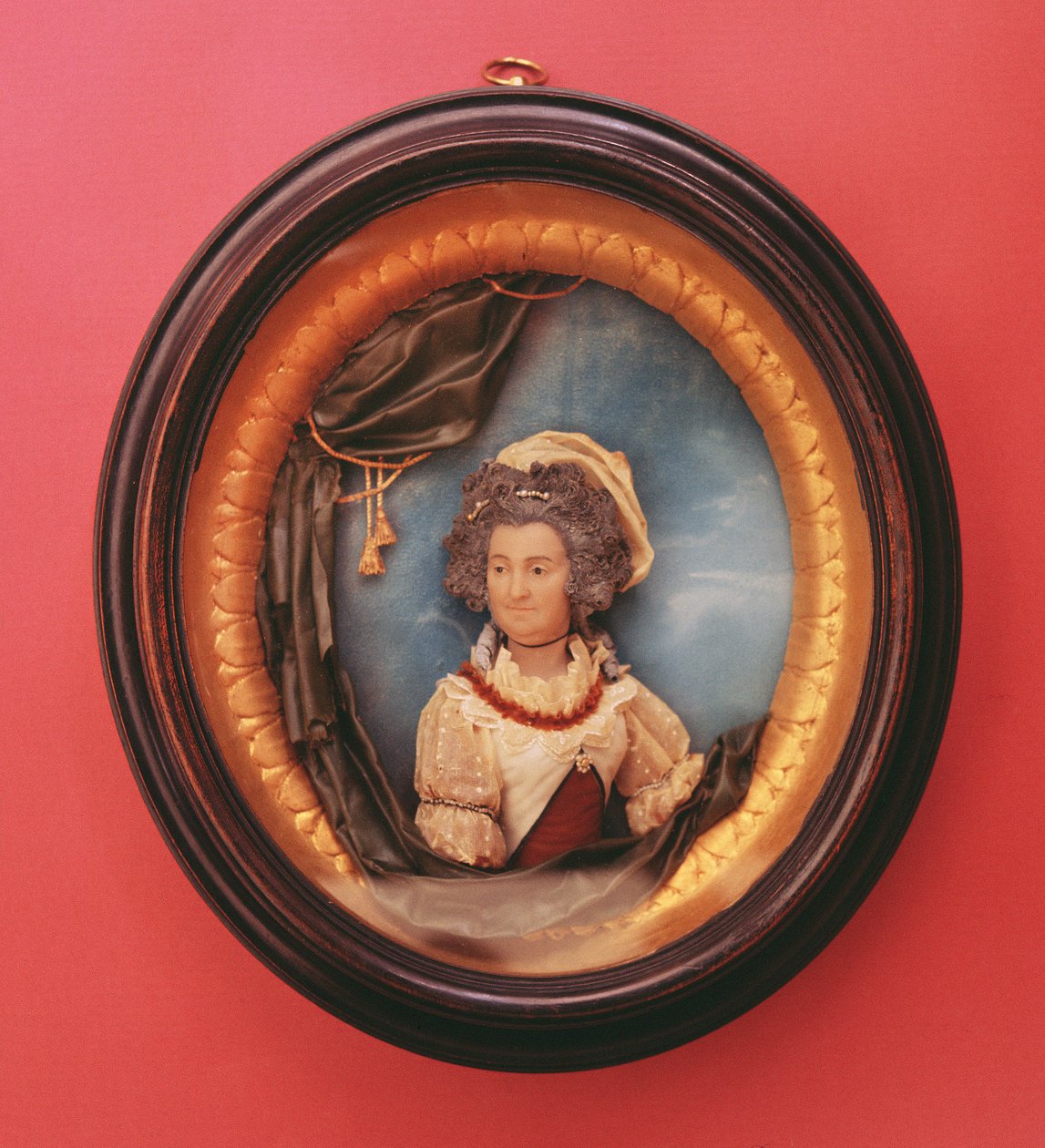 Miniatyrportrett av Mary Berry (1763-1852) av Samuel Percy