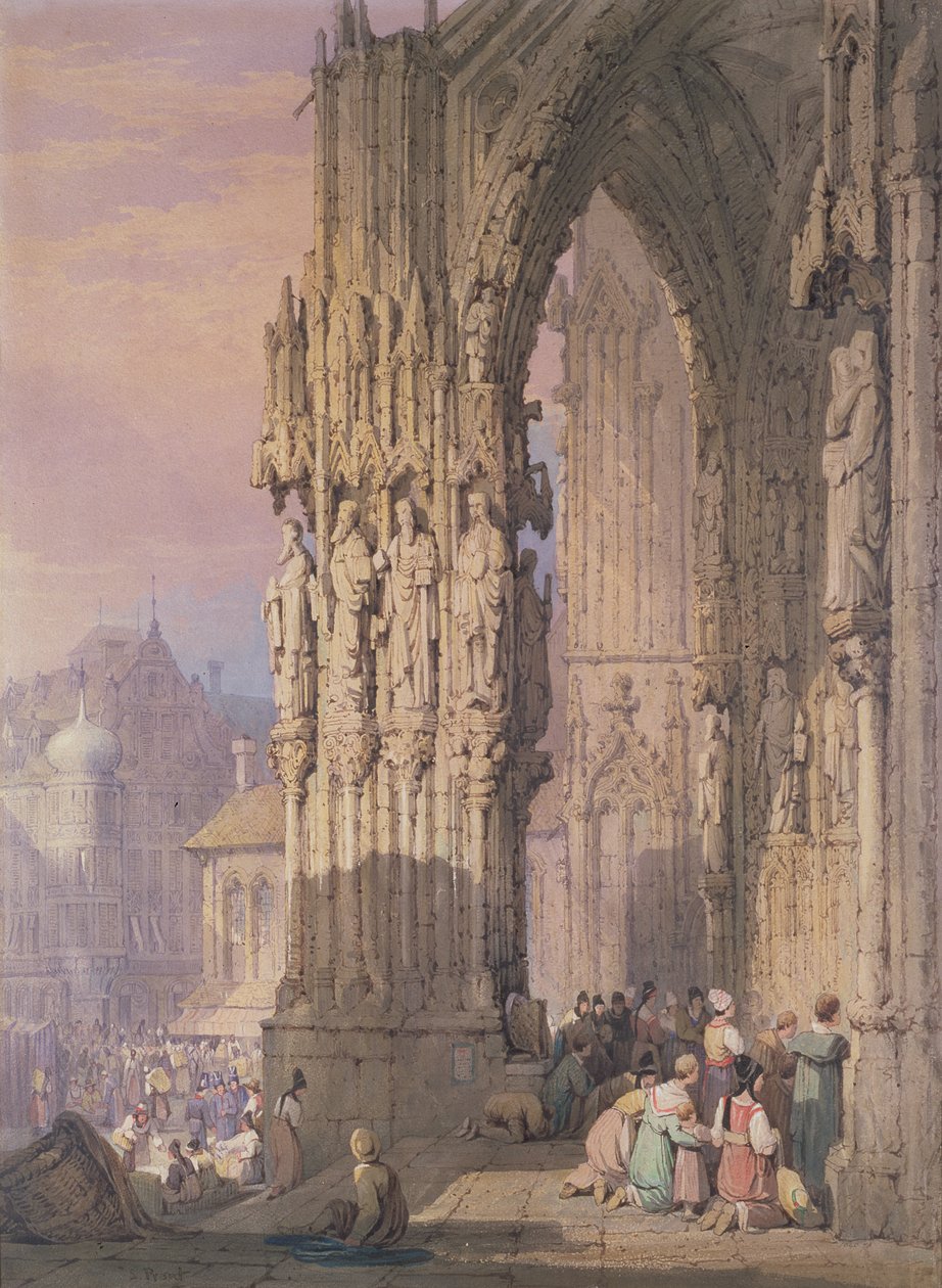 Veranda til Regensburg katedral av Samuel Prout