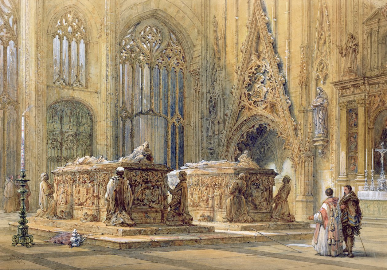 Katedralens interiør, 1867 av Samuel Read