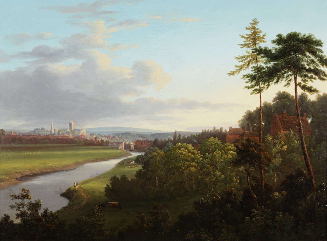 Utsikt over Worcester fra Henwick av Samuel Smith