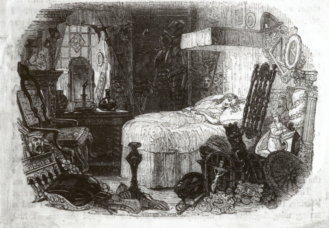 Lille Nell - det vakre barnet i sin milde dvale, 1840-41 av Samuel Williams