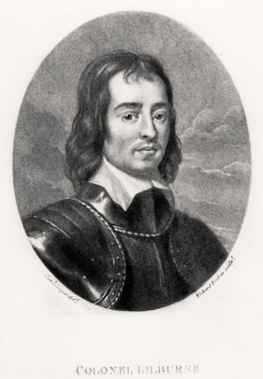 Oberst Robert Lilburne (1613-65) illustrasjon fra Portraits of Characters Illustrious in British History, gravert av Robert Dunkarton (1744-c.1817) (mezzotint) av Samuel after Cooper