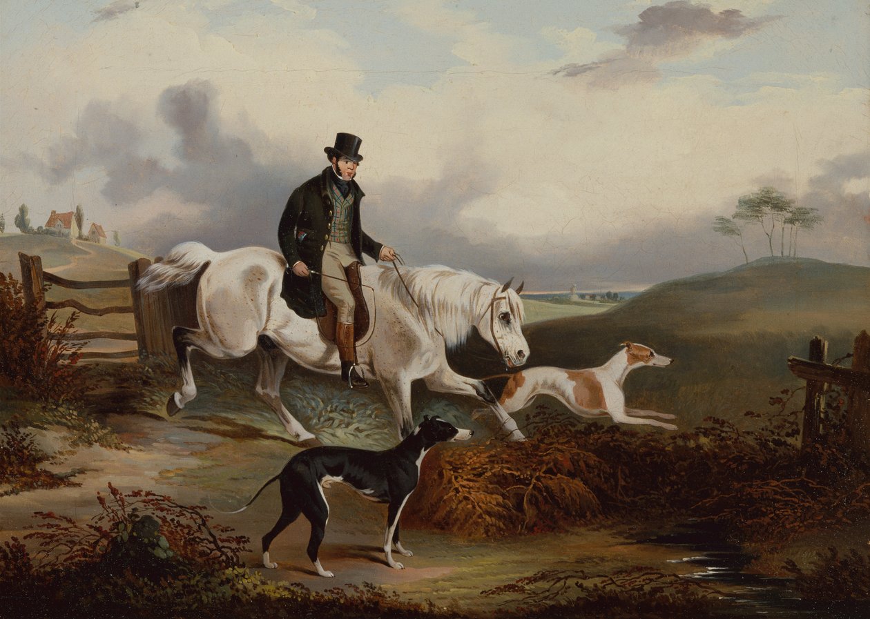 Kurs: Setting Out (olje på lerret) av Samuel Alken