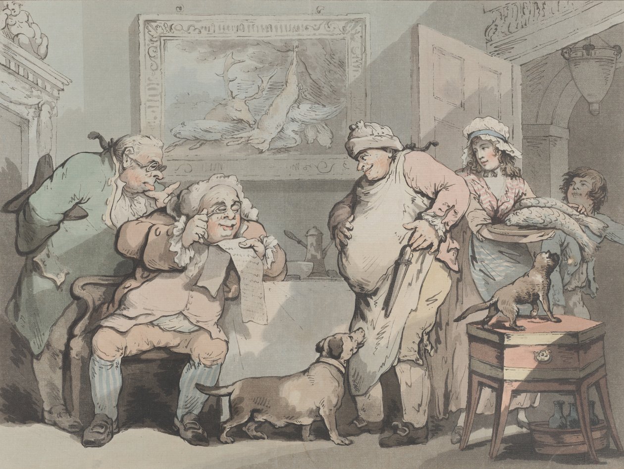 Studious Gluttons, oktober 1788. av Samuel Alken