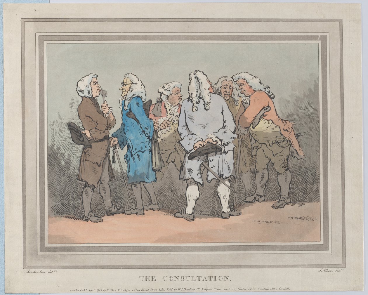 Konsultasjonen, september 1785., september 1785. av Samuel Alken