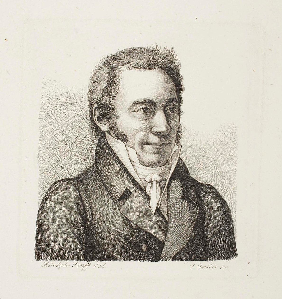 Mannsportrett av Samuel Amsler