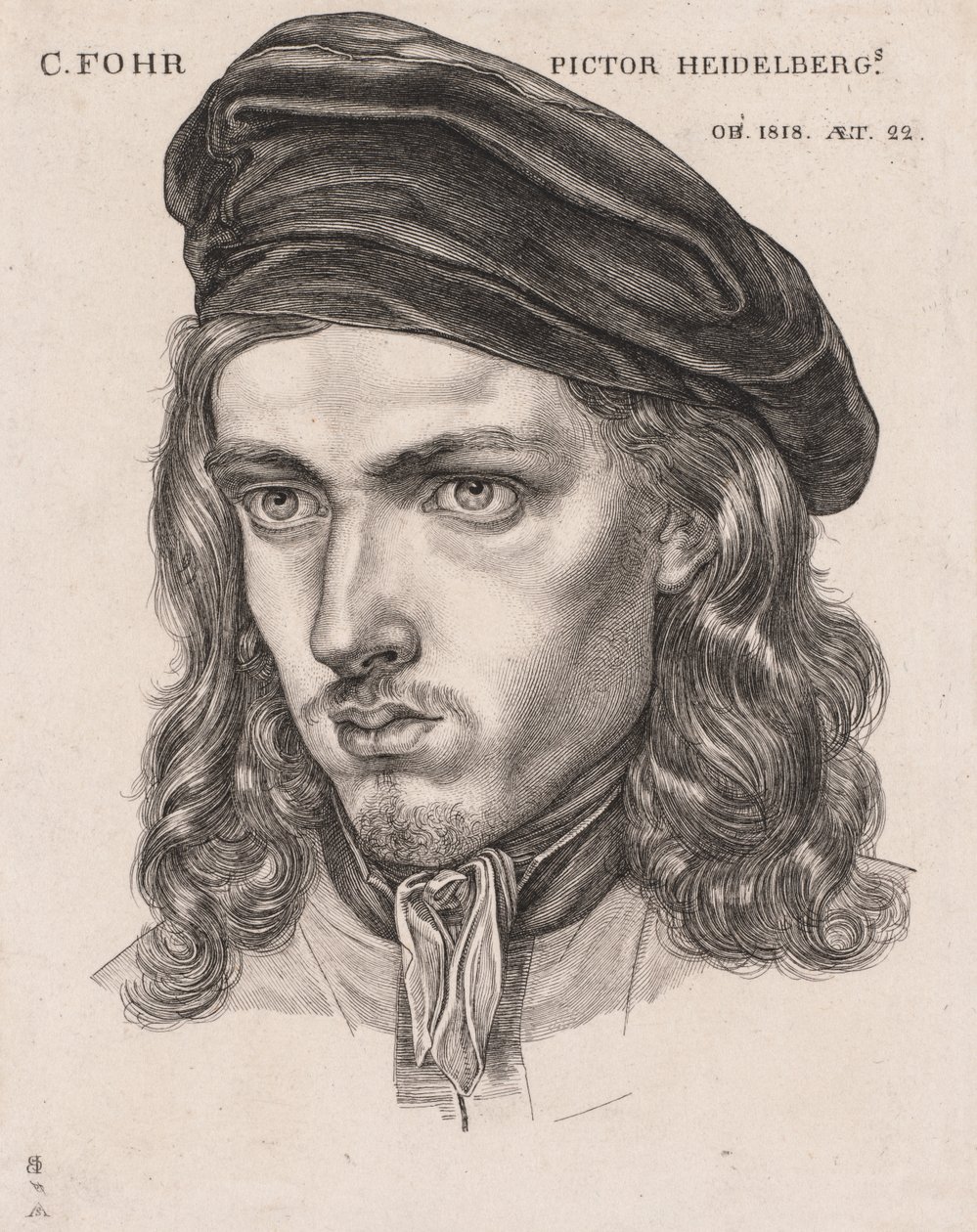 Portrett av Carl Philipp Fohr av Samuel Amsler