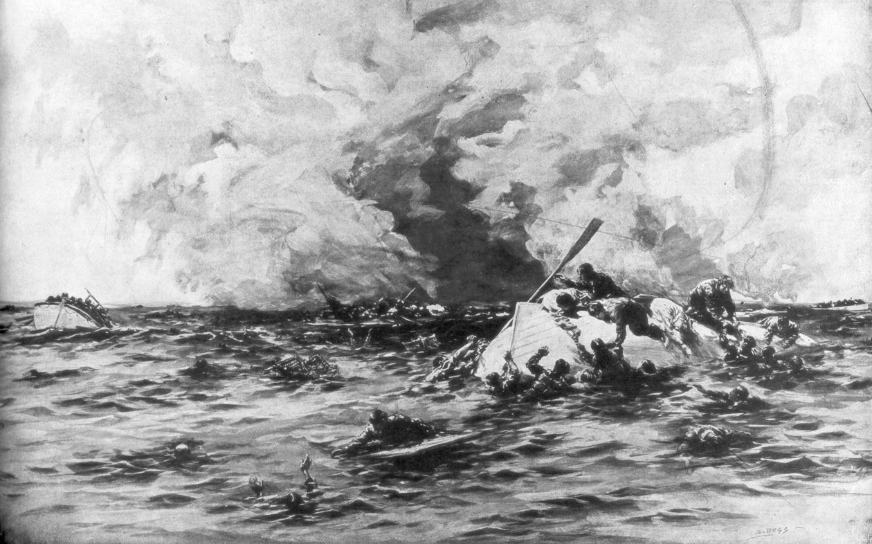 Livbåtene til RMS Lusitania, 7. mai 1915, 1926 av Samuel Begg