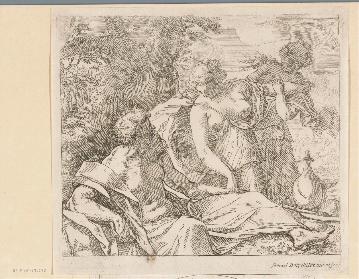 Lot og døtrene hans Ulike design (serietittel) Opera Varia Historica, Poetica & Iconologica (serietittel) av Samuel Bottschild