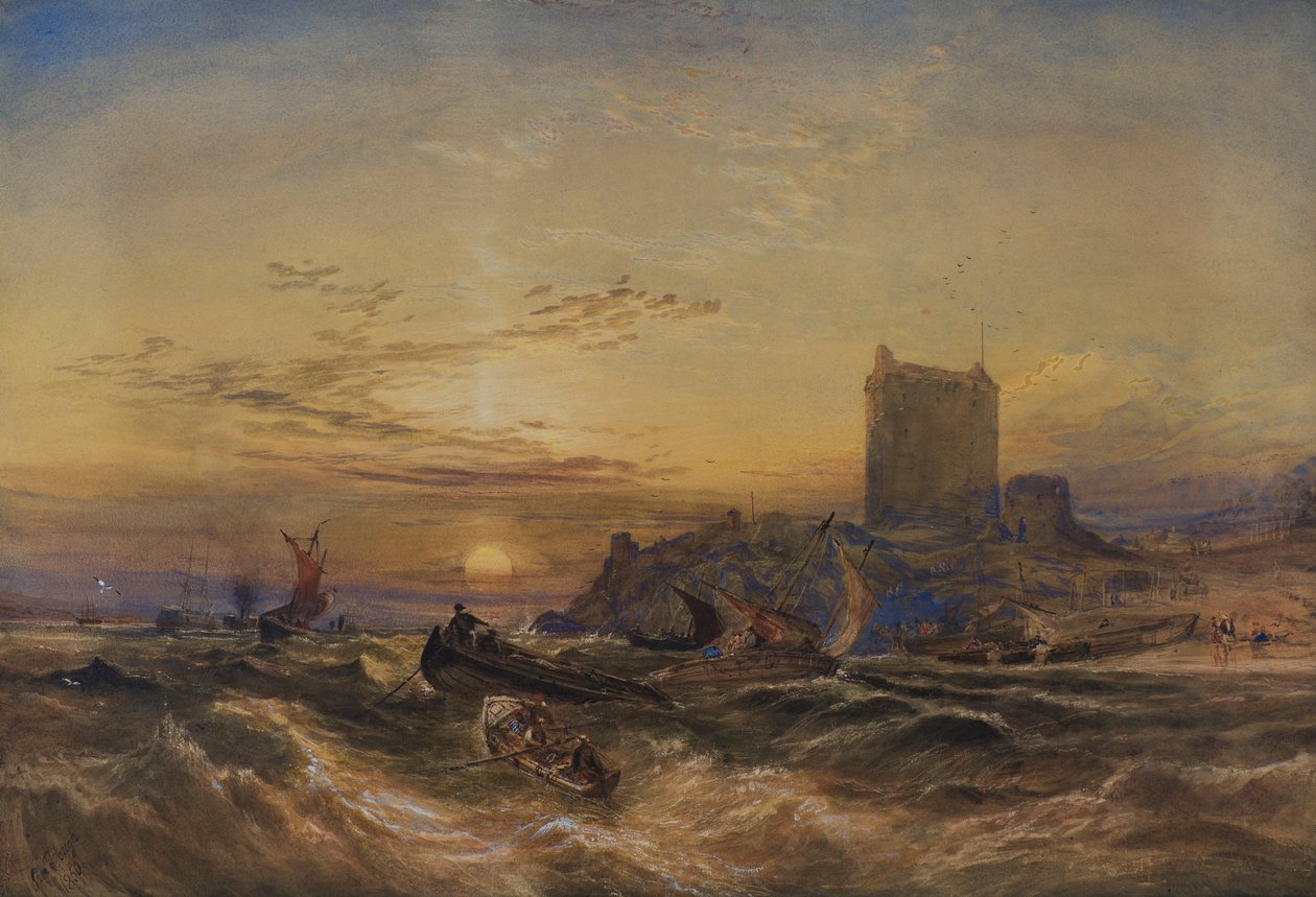 Broughty Castle av Samuel Bough
