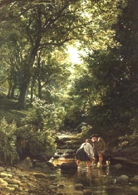 Barn i strømmen av Samuel Bough