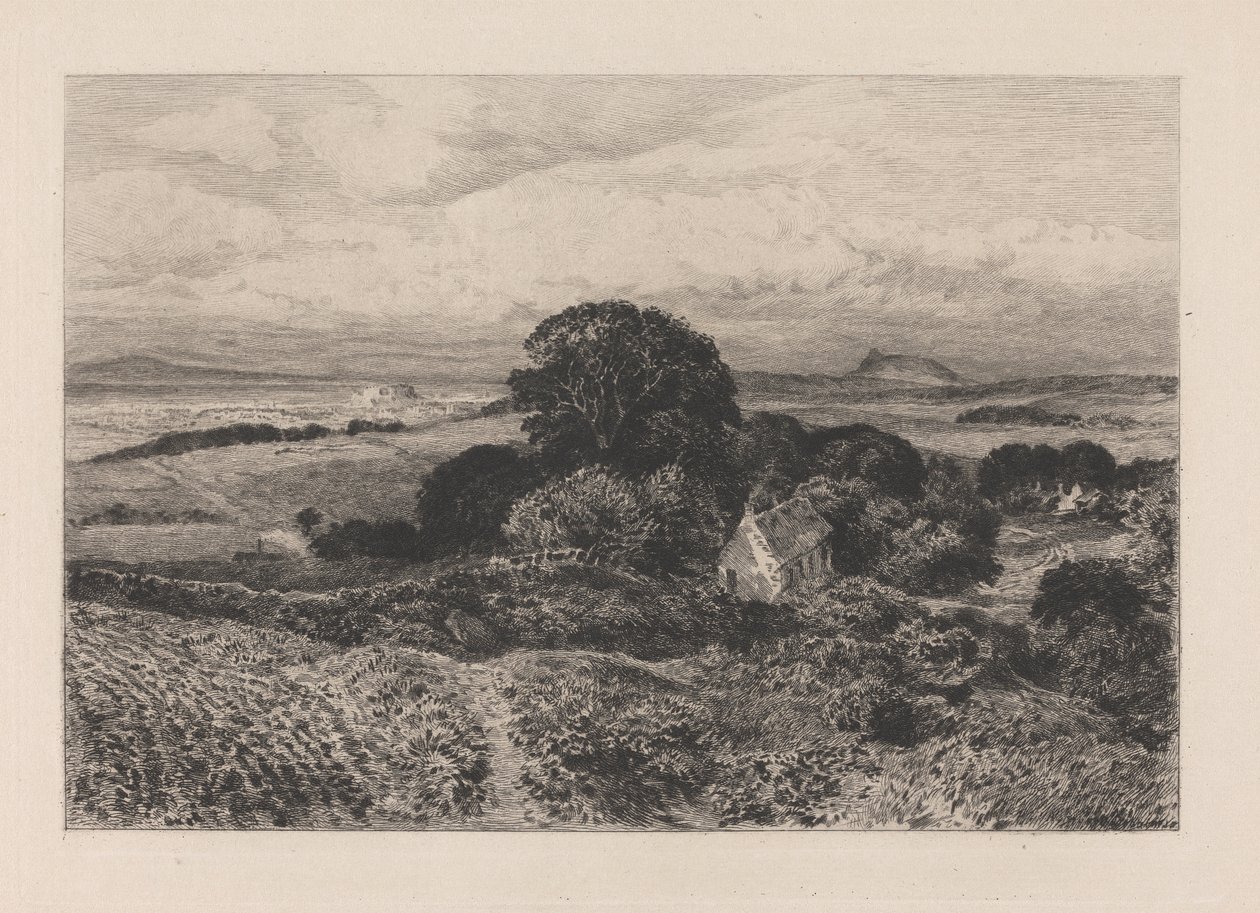 Fjern utsikt over Edinburgh av Samuel Bough
