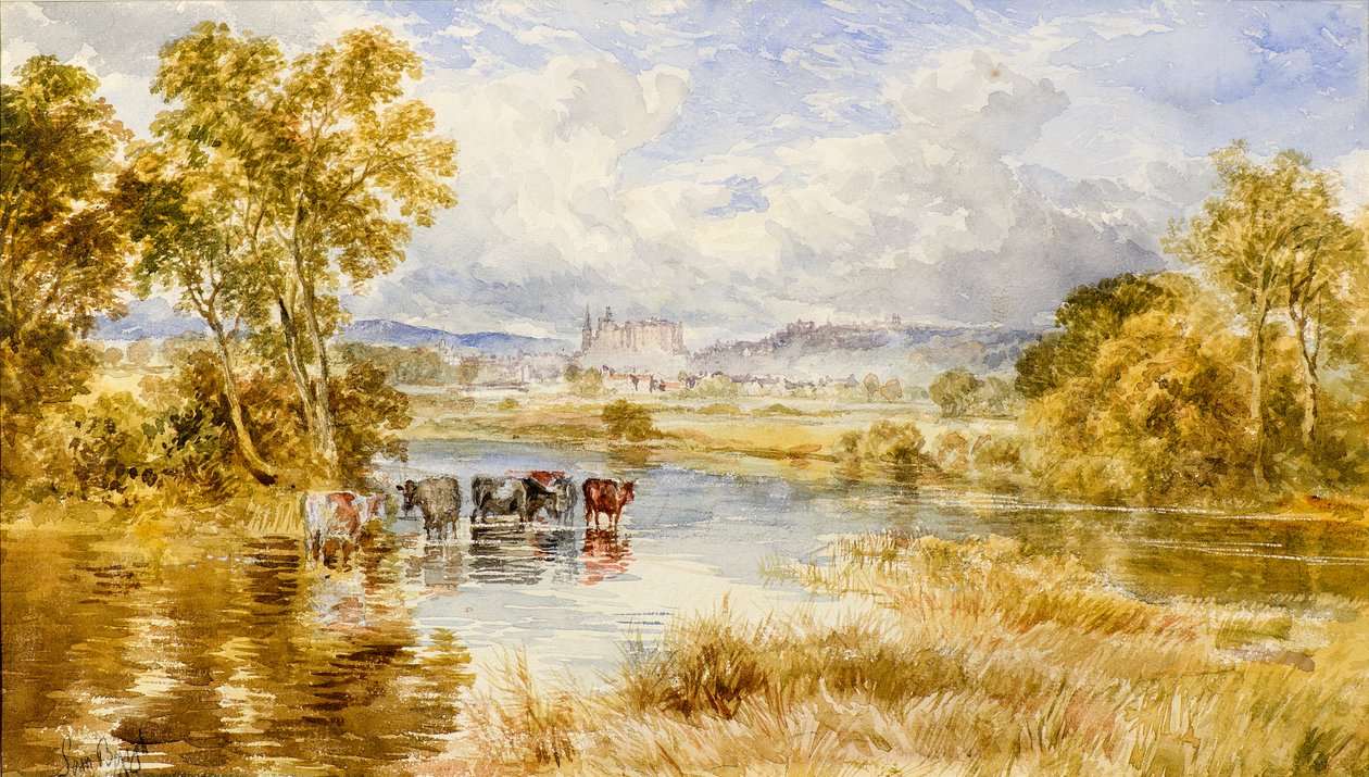 Landskap, ca. 1860 (akvarell) av Samuel Bough