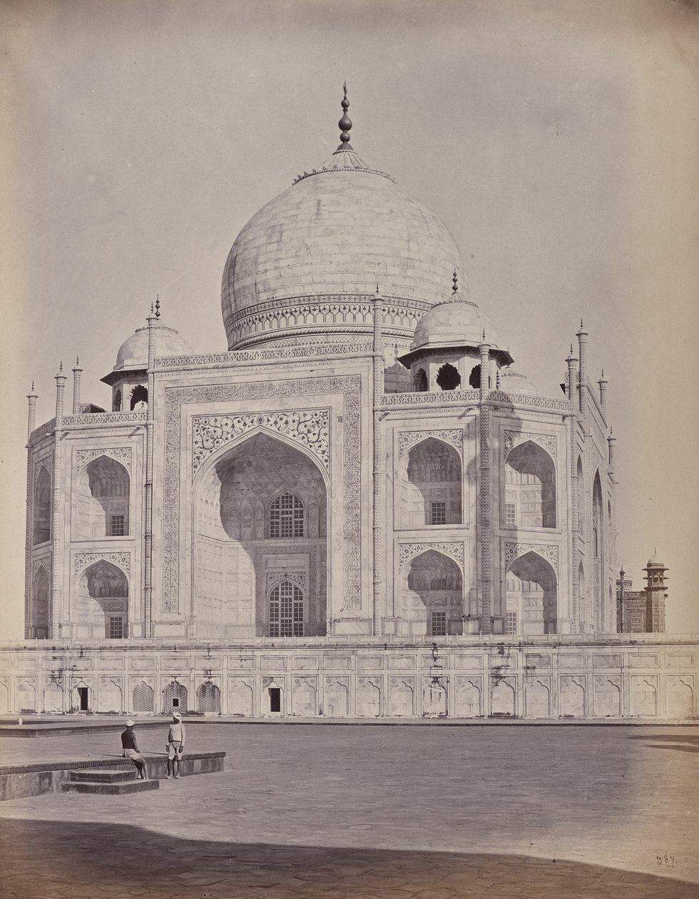Agra. Taj, sentrum av hovedbyen av Samuel Bourne