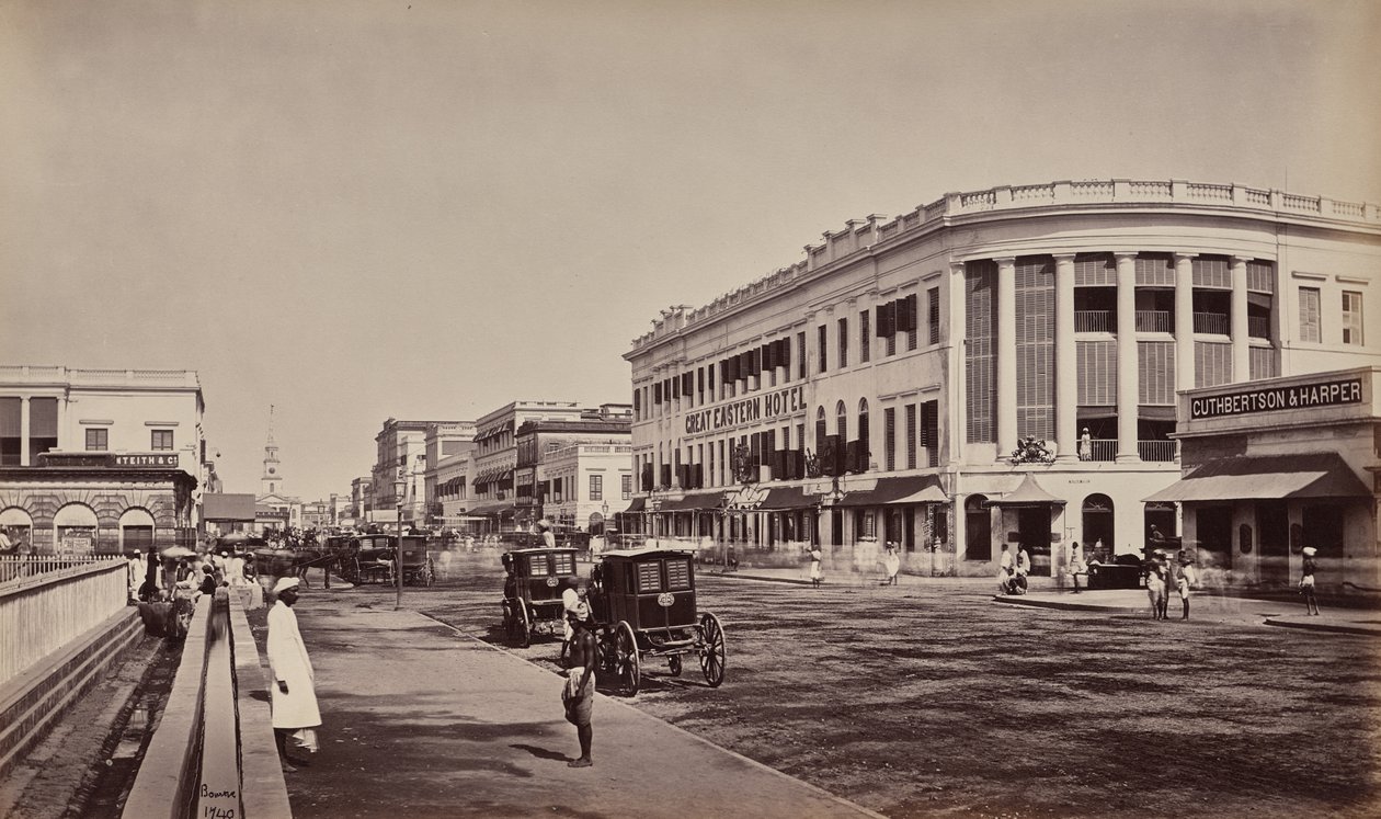Calcutta. Old Court House Street av Samuel Bourne
