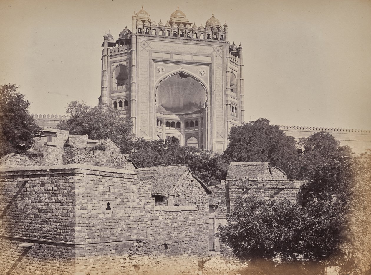 Vaktporten til fortet i Fatehpur Sikri av Samuel Bourne