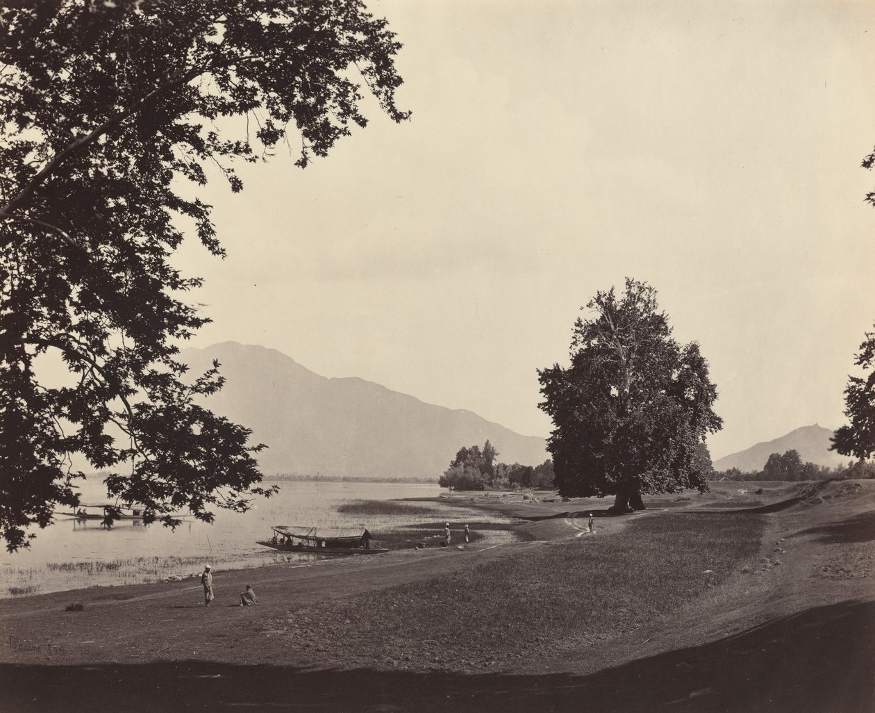 Kashmir-scene av Samuel Bourne
