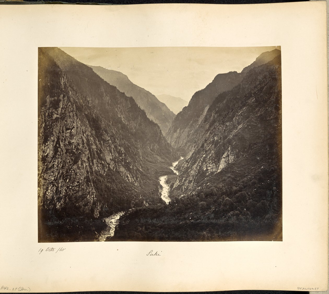 Gangesdalen, fra landsbyen Suki, kveld av Samuel Bourne